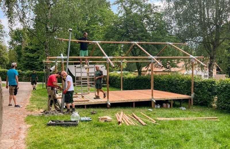 Wir errichten neue Mobilheime